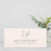 モダン,ラインアート,女性,リーフィ,サロン,ベージュ (スタンド正面)