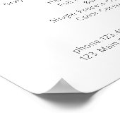 モダン，ラインアート，女性，リーフィ，サロン，聖書学者 ポスター (角)