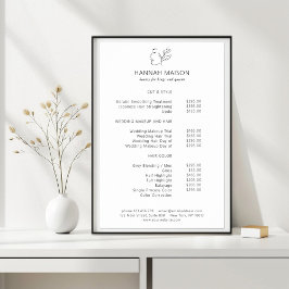 モダン,ラインアート,女性,リーフィ,サロン,聖書学者 ポスター