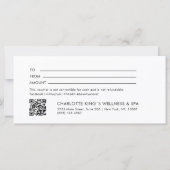 モダン，ラインアート，女性，リーフ，サロン，白 (裏面)