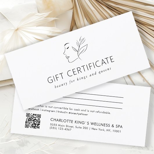 モダン，ラインアート，女性，リーフ，サロン，白