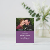 モダン ライン ディープ プラム 方向カード エンクロージャーカード (スタンド正面)