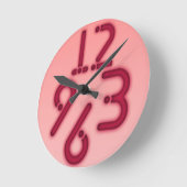 モダン ラウンド壁時計 (傾斜)