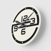 モダン ラウンド壁時計 (傾斜)