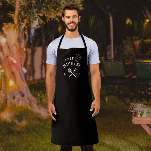 モダン・ラスティック・シェフ オーダーメイド BBQ 大人用 エプロン