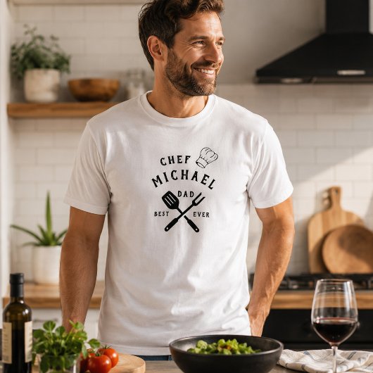 モダン・ラスティック・シェフ 史上最高のパパ 父の日 Tシャツ