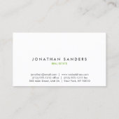 モダン&ラミニマルイトグレー 名刺 (裏面)