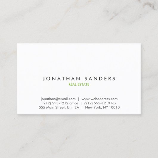 モダン&ラミニマルイトグレー 名刺 (裏面)