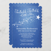 モダン リトル スター ベイビー シャワー 招待状 (正面/裏面)