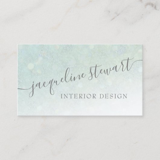 モダン、ルミニエレガントウスブループロフェッショナル 名刺 (正面)