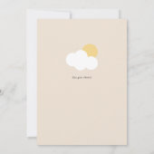 モダン レインボー バースデー フォト 招待状 (裏面)