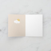 モダン レインボー フォト サンキューカード (内部)