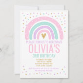 モダン レインボー 招待状 (正面)