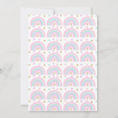 モダン レインボー 招待状 (裏面)