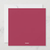 モダン レッド ウィンターボタニカル クリスマス 写真 (裏面)