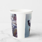 モダン、レトロウルフ頭 紙コップ (右)