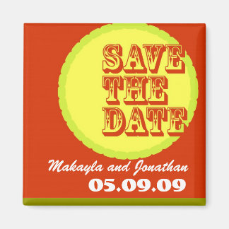 モダン-レトロフォントと色 マグネット