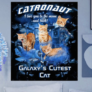 モダン・レトロペットの名前 ねこ スペース 写真 ブートレグ ポスター