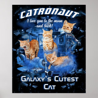 モダン・レトロペットの名前 ねこ スペース 写真 ブートレグ ポスター