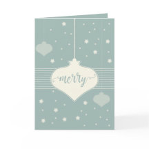 モダン&レトロメリーエレガントクリスマスカード