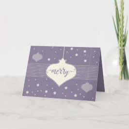 モダン&レトロメリーエレガントクリスマスカード シーズンカード