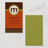 モダン-レトロ名刺 名刺 (正面/裏面)