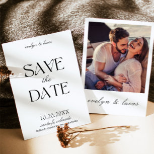 モダン レトロ イタリア風 Save The Date 招待状