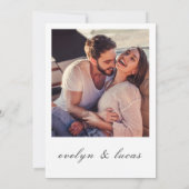 モダン レトロ イタリア風 Save The Date 招待状 (裏面)