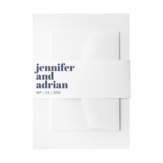 モダン レトロ ウェディング インビテーション ベリー バンド 招待状ベリーバンド (正面例)