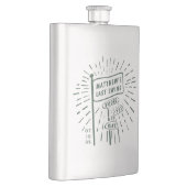 モダン レトロ バチェラーパーティー ラストスウィング ゴルフ グリーン フラスク (右)