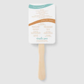 モダン レトロ ビーチ カラー プログラム ハンドファン (裏面)