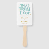 モダン レトロ ビーチ カラー プログラム ハンドファン (正面)