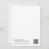 モダン レトロ フォト エロープメント アナウンスメント 招待状 (裏面)