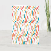 モダン レトロ メリークリスマス ウィッシュ フォト 折りたたみ カード (裏面)