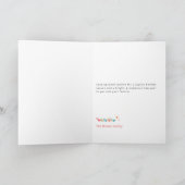 モダン レトロ メリークリスマス ウィッシュ フォト 折りたたみ カード (内部)