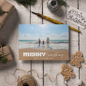 モダン レトロ メリー エブリシング ミニマル ワン フォト シーズンカード