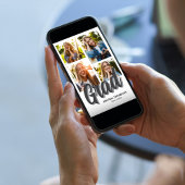 モダン レトロ 卒業写真 オーダーメイド 招待状