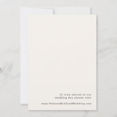 モダン レトロ 70's レインボー エロープメント アナウンスメント 招待状 (裏面)