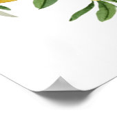 モダン レモン イタリアン ブライダル シャワー ウェルカム サイン (角)