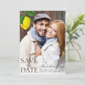 モダン レモン フォト セーブ・ザ・デート 招待状 (スタンド正面)