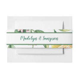 モダン レモン ラ・ドルチェ・ヴィータ ベリーバンド 招待状 招待状ベリーバンド