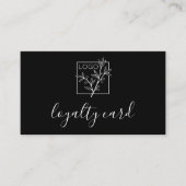 モダン ロイヤリティ カード ビジネス ロゴ 5 スロット ブラック (正面)