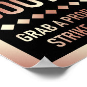 モダン ローズゴールド ウェディング フォトブース サイン (角)