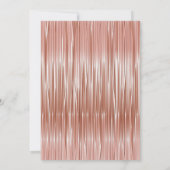 モダン ローズゴールド ガーリー スクリプト スイート シックスティーン 招待状 (裏面)