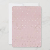 モダン ローズゴールド スイート16 誕生日 招待状 (裏面)