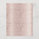 モダン ローズゴールド ホーム クリーニング ハウスキーピング チラシ (裏面)