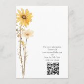 モダン ワイルドフラワー エンクロージャーカード (裏面)