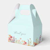 モダン ワイルドフラワー ブライダルシャワー フェイバーボックス (裏面サイド)