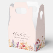 モダン ワイルドフラワー ブライダルシャワー フェイバーボックス (オープン)