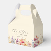 モダン ワイルドフラワー ブライダルシャワー フェイバーボックス (正面サイド)